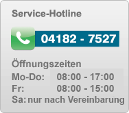 Service-Hotline: 04182 - 7527